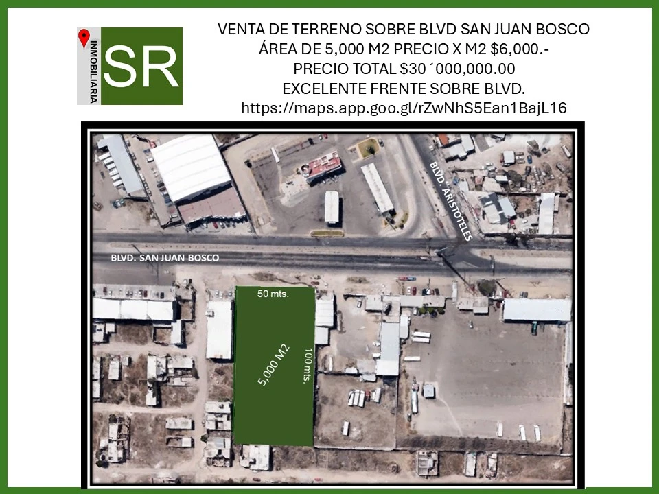 TERRENO SAN JUAN BOSCO-ARISTOTELES