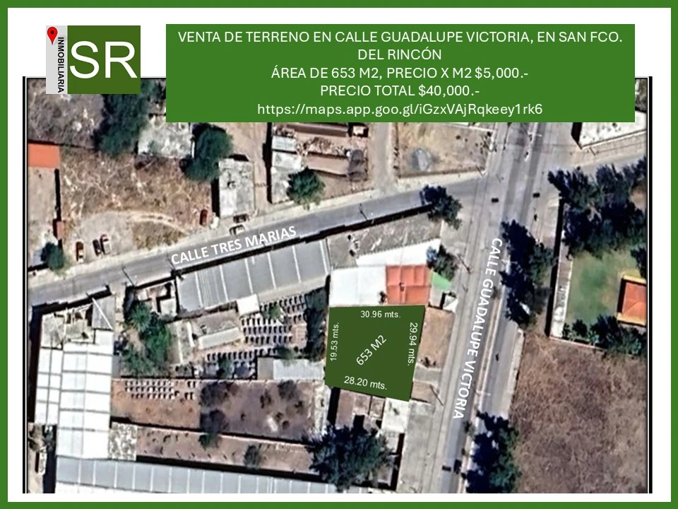 TERRENO GUADALUPE VICTORIA SAN FCO DEL RINCON
