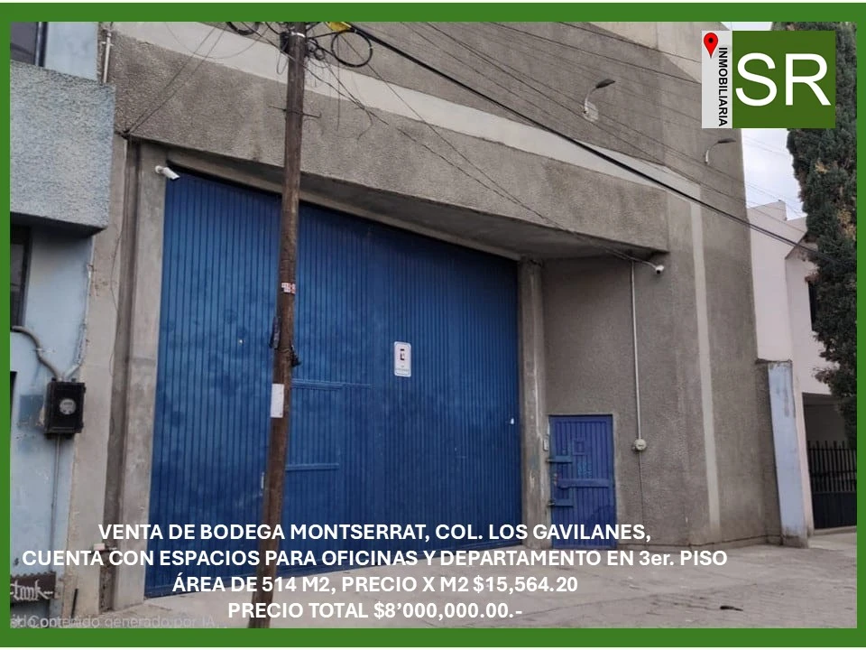 BODEGA MONTSERRAT VENTA