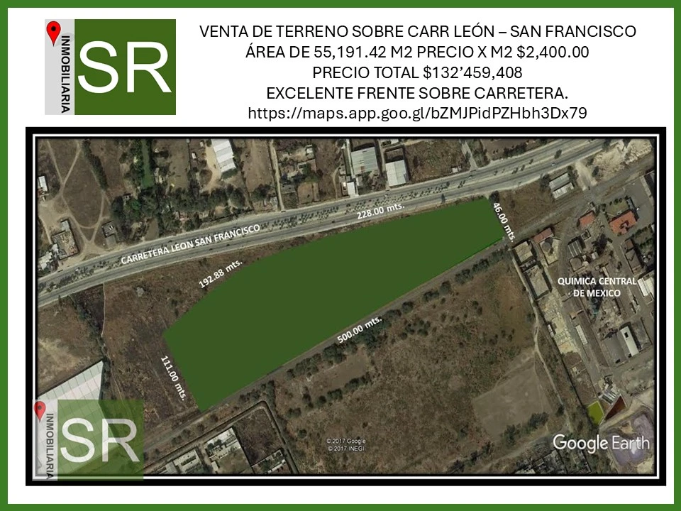 TERRENO CARRETERA LEON - SAN FRANCISCO 